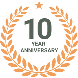 10 Year Anniversary Badge